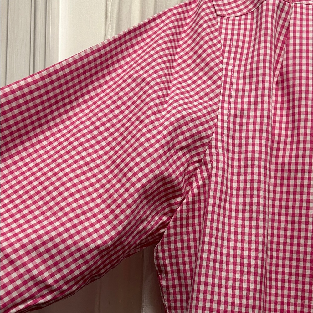 Charles Tyrwhitt Shirt Men’s Red Checkered Dress Button Down - Picture 6 of 14